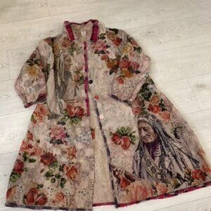Magnolia Pearl embroidered and applique jacket or light coat